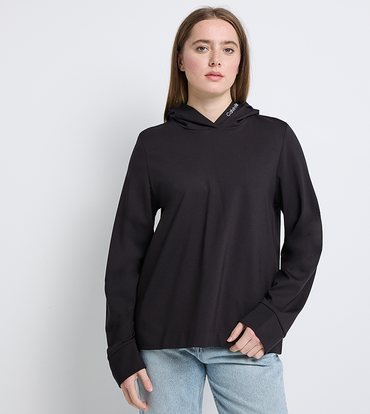 Logo Detail Long Sleeves Hoodie