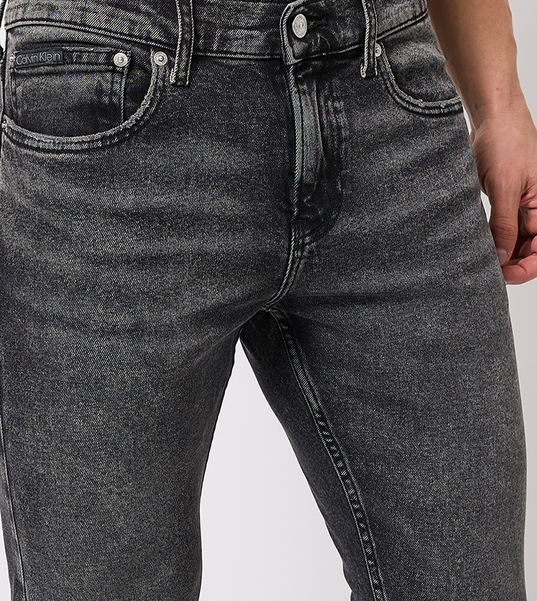 Faded Mid Rise Slim Fit Jeans