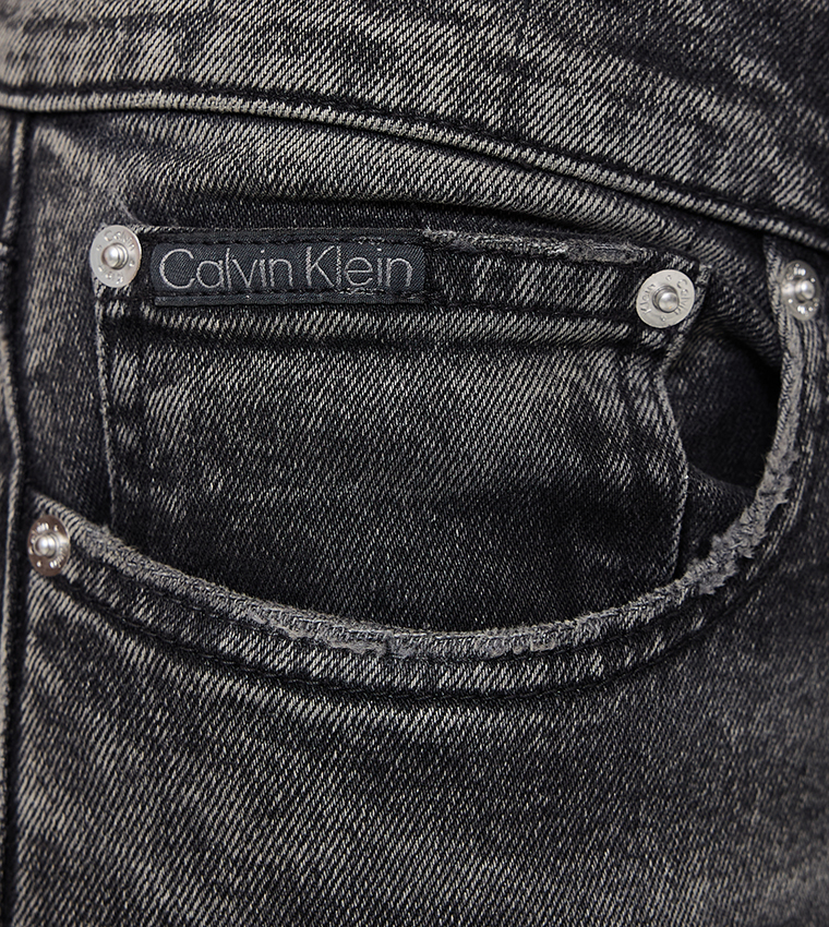 Faded Mid Rise Slim Fit Jeans