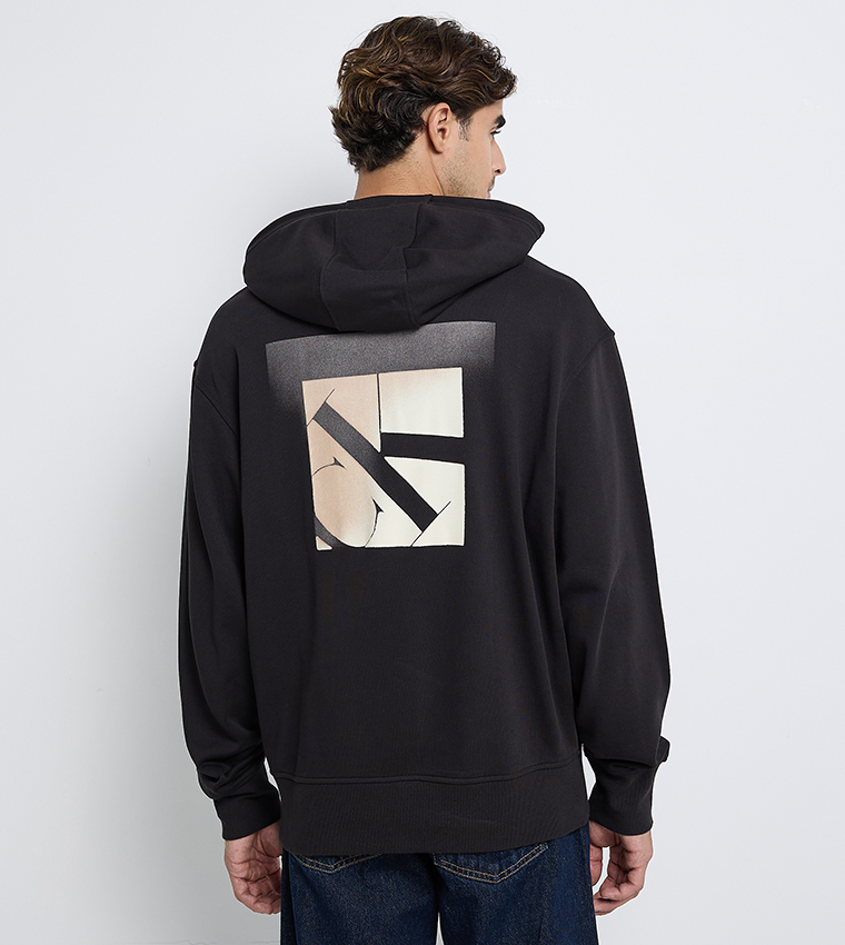 Logo Printed Long Sleeves Hoodie