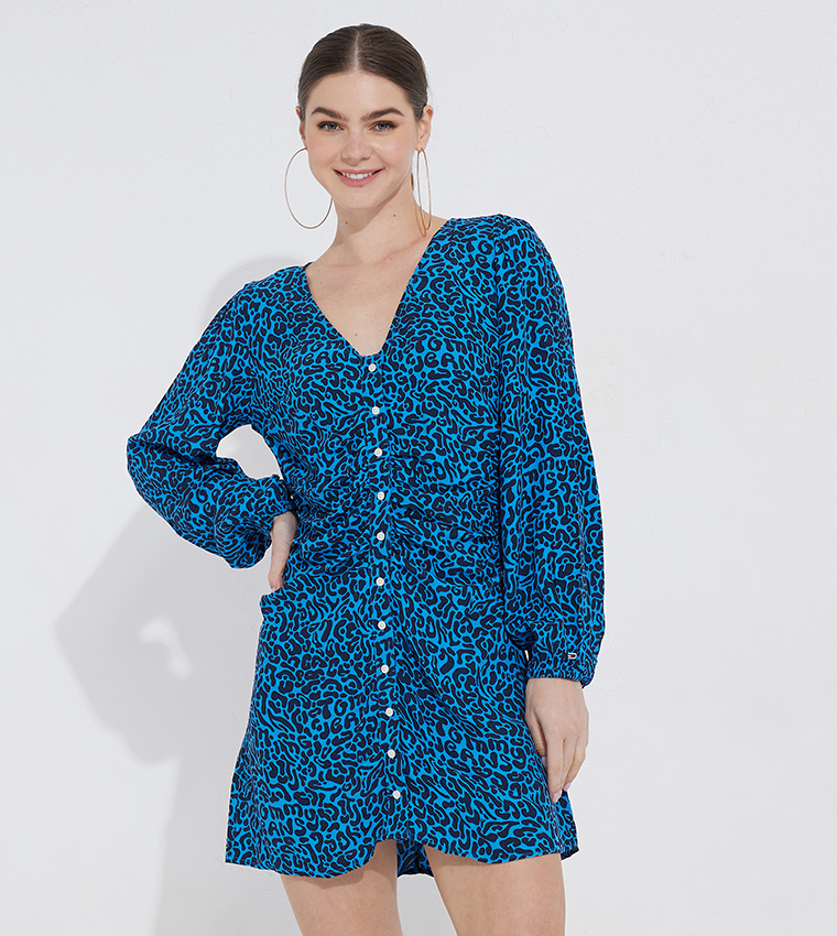 Tommy jeans printed shirt hot sale dress