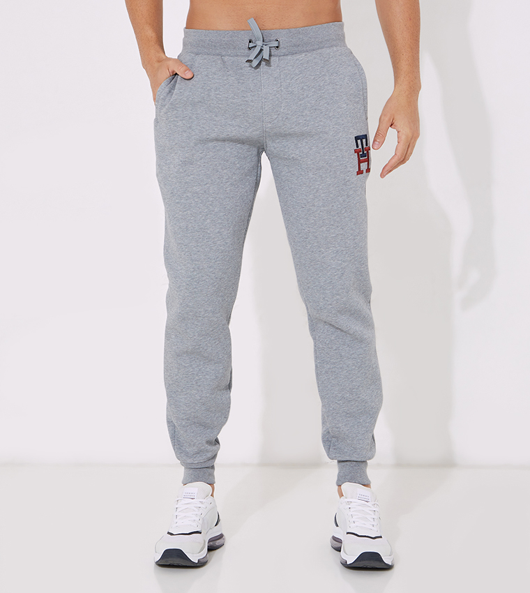 Grey tommy 2024 hilfiger joggers