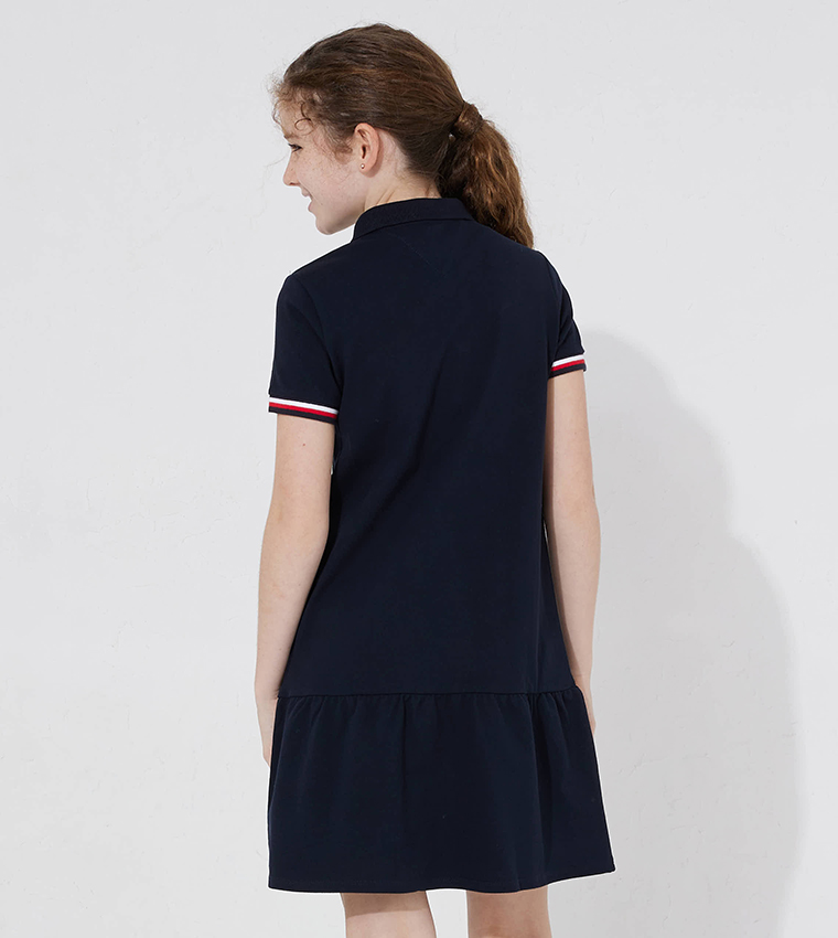 sachin and babi light blue dress TOMMY HILFIGER Kids' Punto Belt Dress main image 1