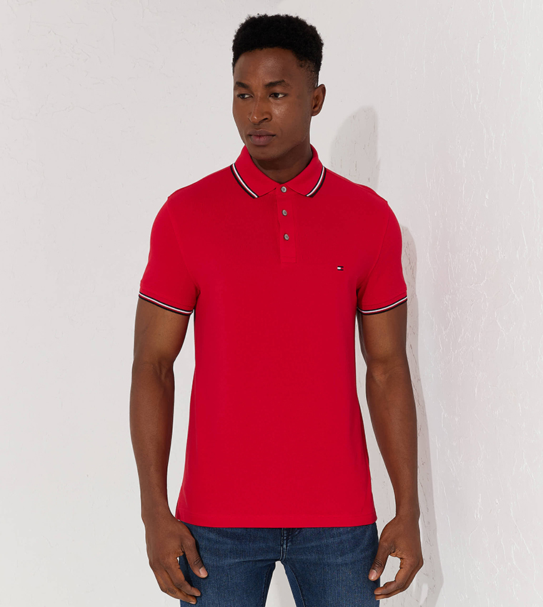 Tommy hilfiger tipped hot sale slim fit polo