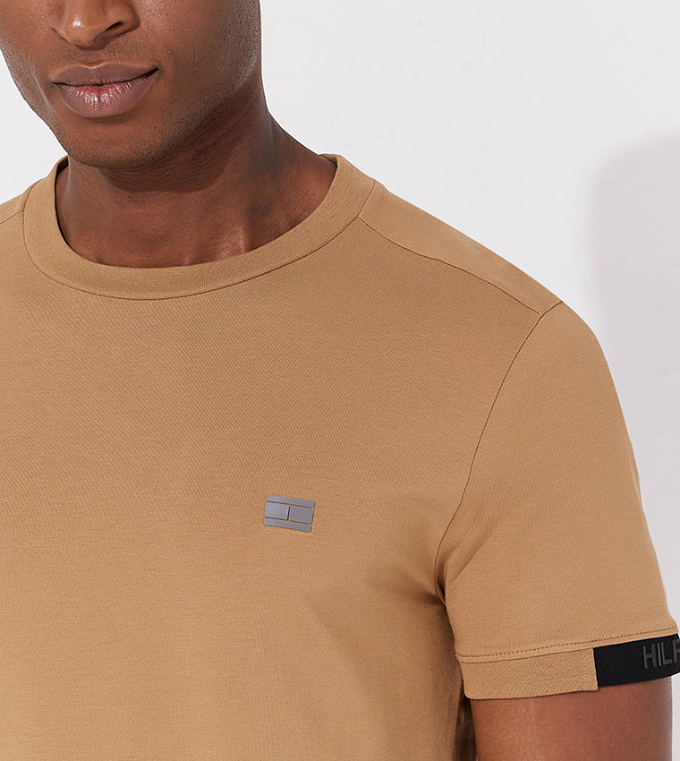 Buy Tommy Hilfiger Tech Essentials Casual T Shirt In Brown