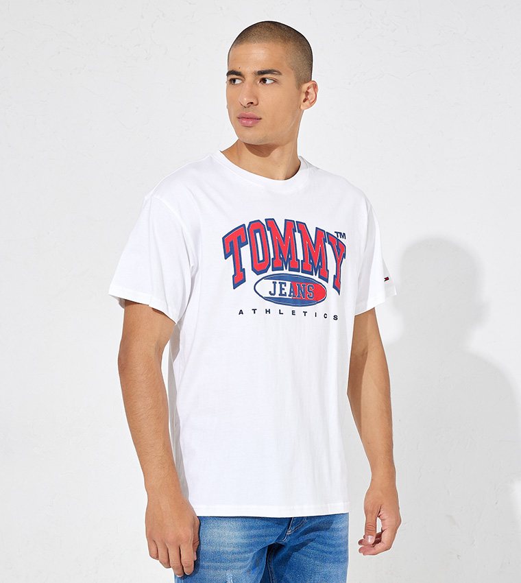 Tommy jeans sale t shirt logo