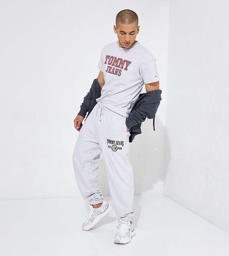 Tommy jeans best sale grey joggers