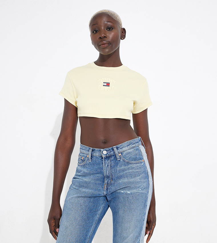 Tommy jeans best sale shirt yellow