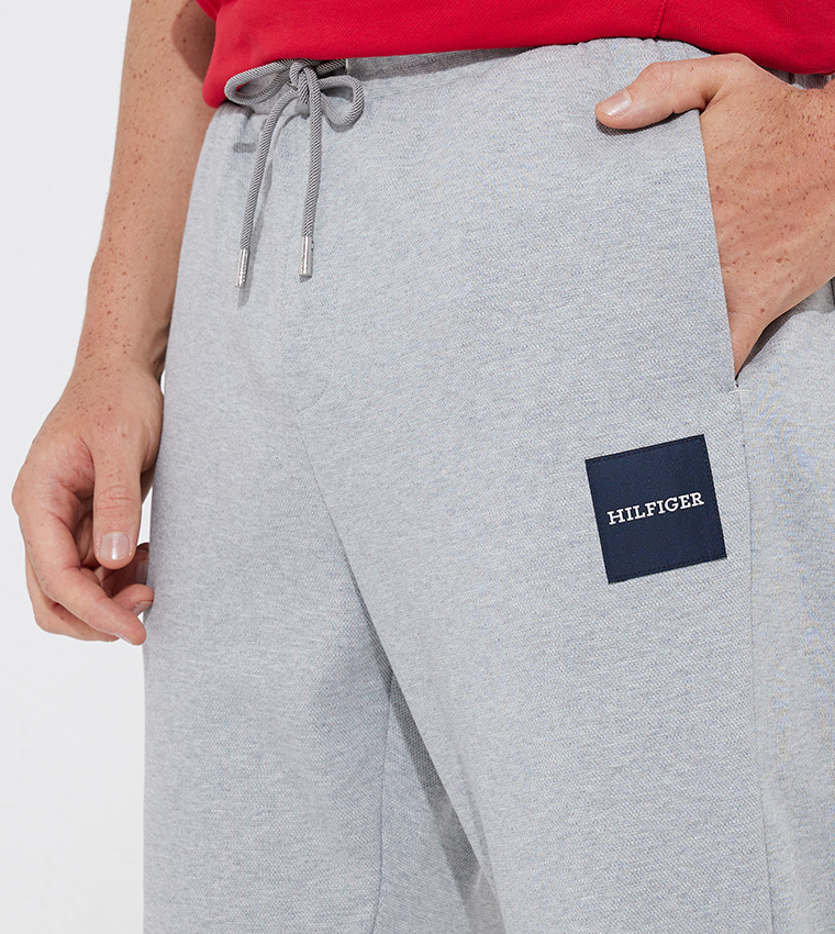 Logo Detail Drawstring Waist Joggers