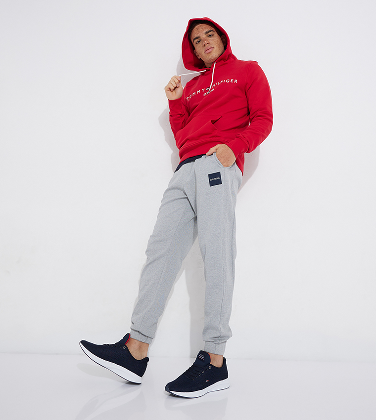 Logo Detail Drawstring Waist Joggers