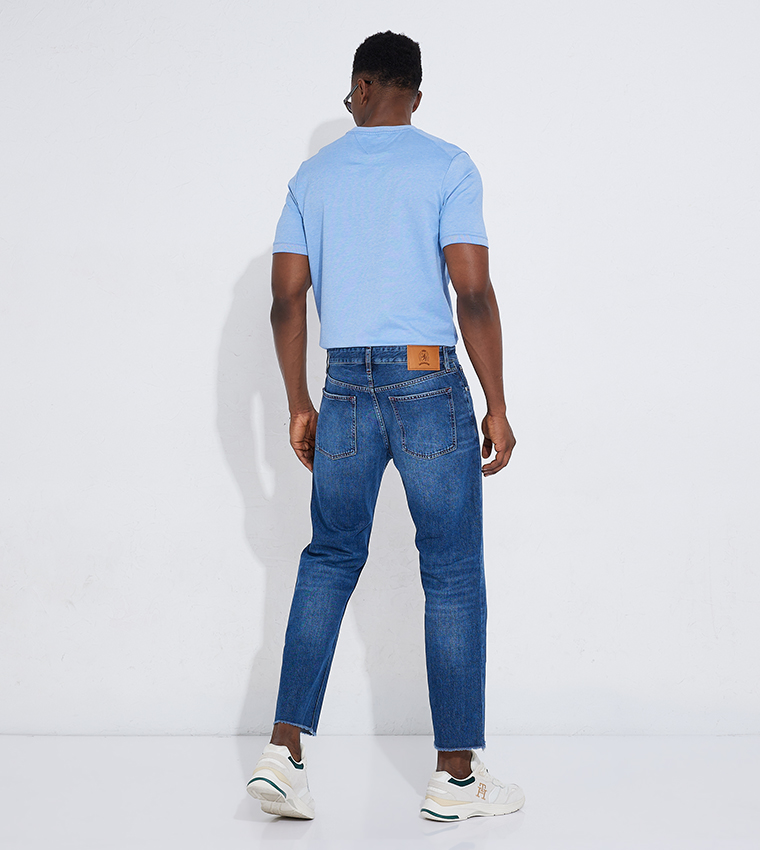 Faded Straight Fit Jeans