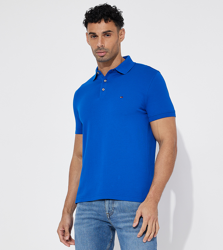 Logo Detail Short Sleeves Polo T-Shirt
