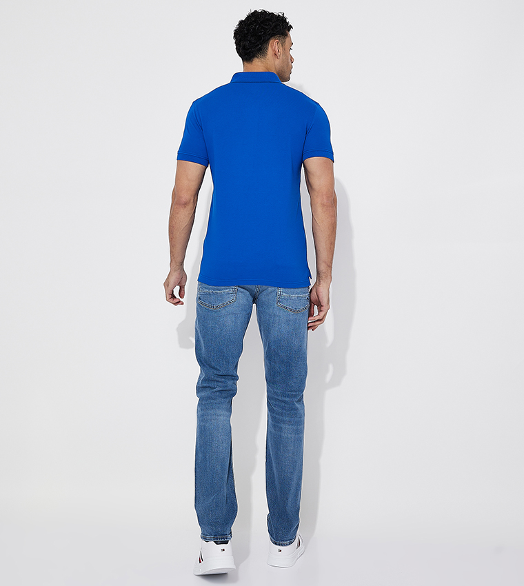 Logo Detail Short Sleeves Polo T-Shirt