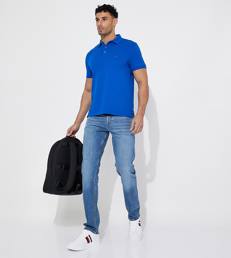 Logo Detail Short Sleeves Polo T-Shirt