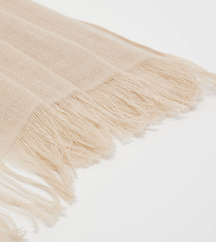 Monogram Print Woven Scarf