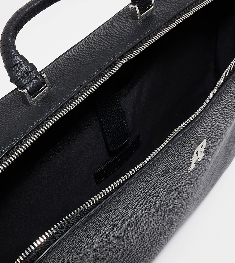 Buy Tommy Hilfiger Monogram Detail Laptop Bag In Black | 6thStreet UAE