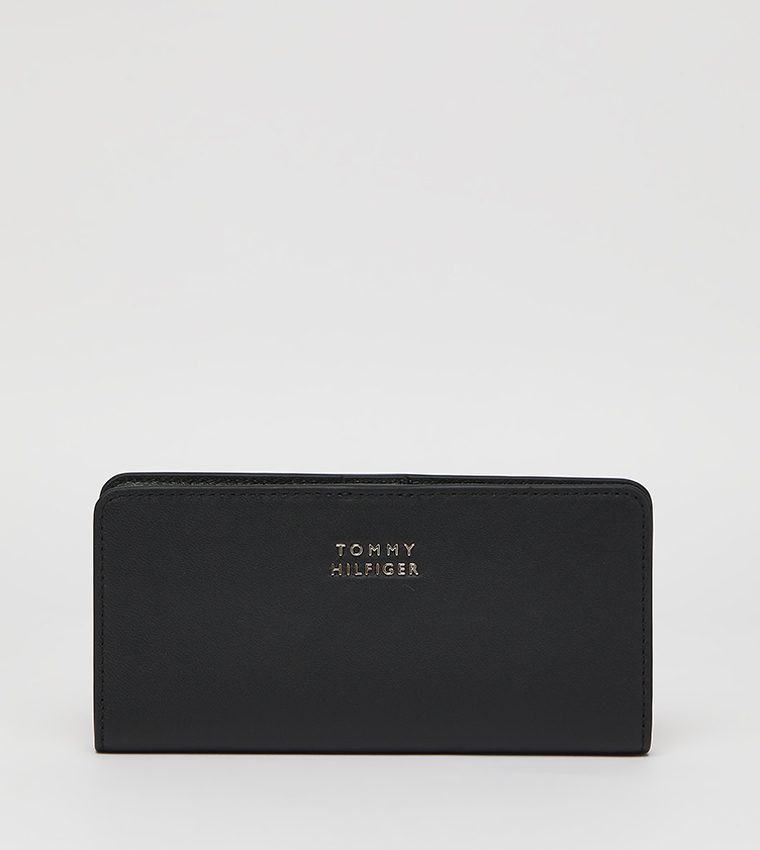 Logo Detail Leather Wallet