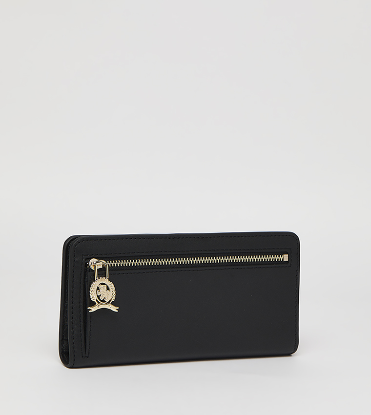 Logo Detail Leather Wallet