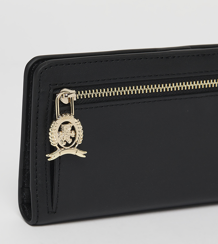 Logo Detail Leather Wallet