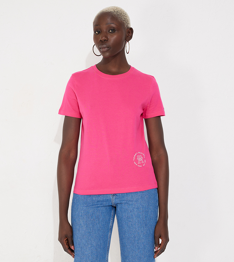 T store shirt pink