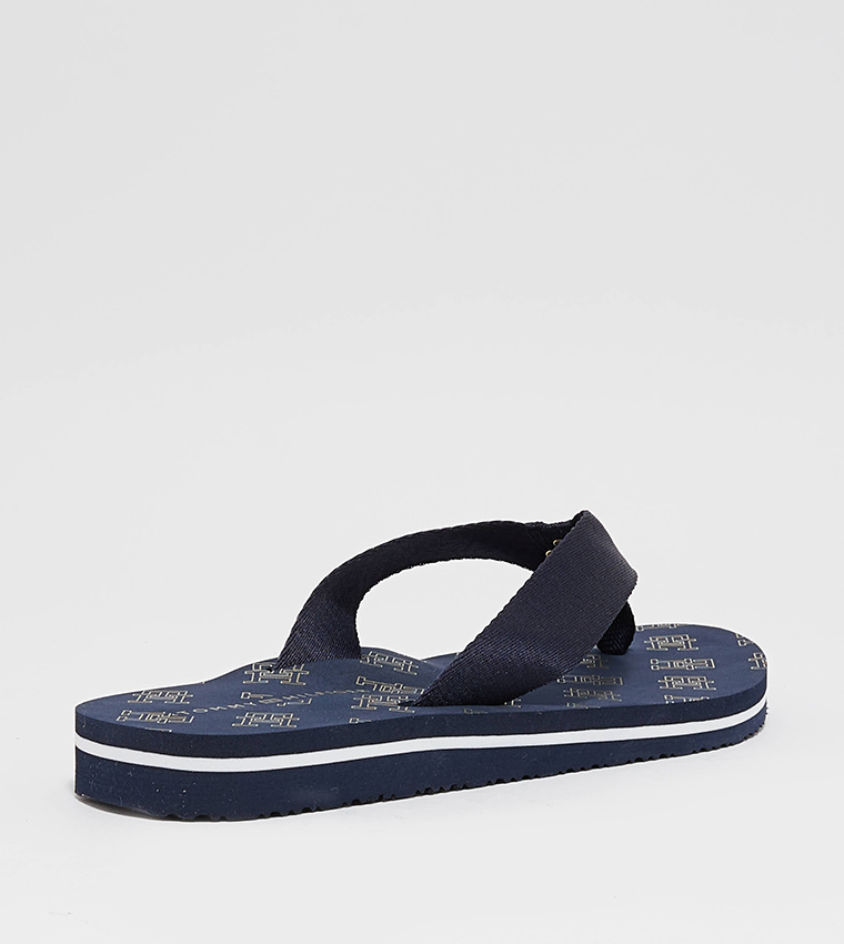 Buy Tommy Hilfiger Monogram Elevated Flip Flop In Navy 6thStreet UAE