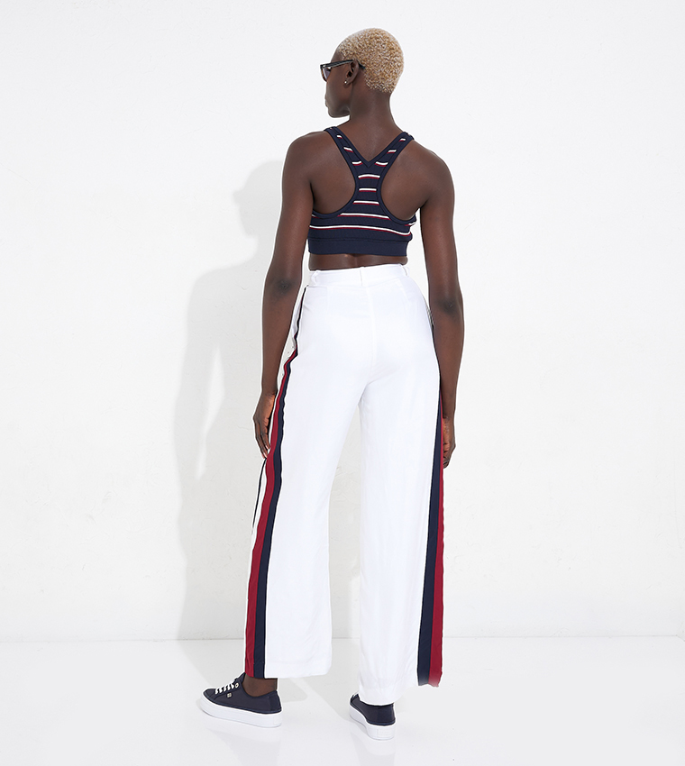 Global Striped Wide Leg Pants