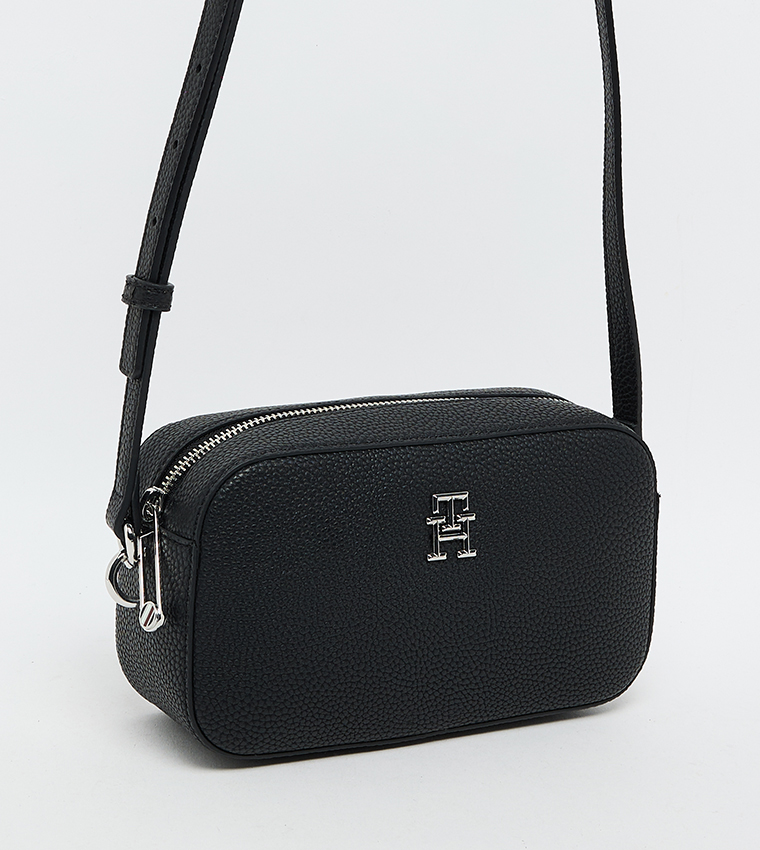 Textured Zippered Camera Bag