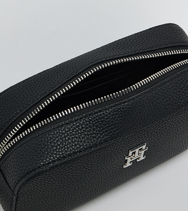 Textured Zippered Camera Bag