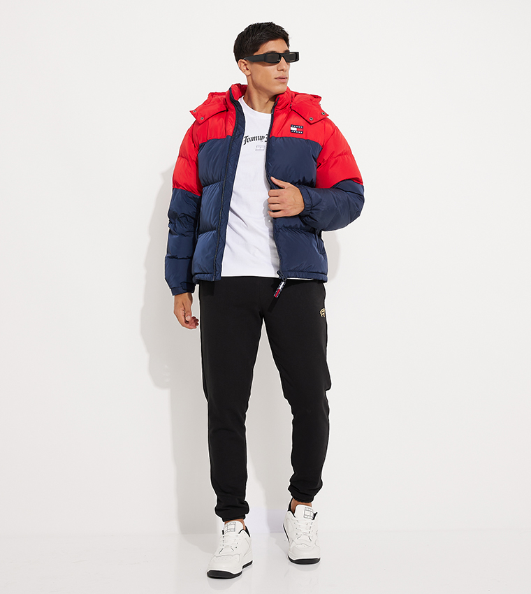 Tommy jeans jeans on sale colour block padded jacket