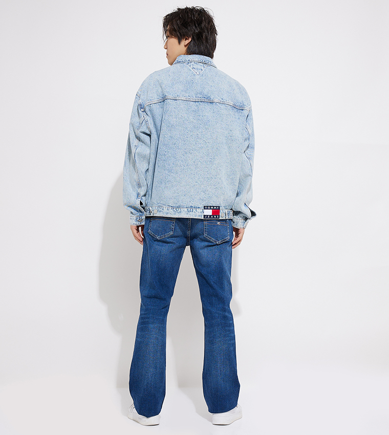 Tommy Jeans Oversized Wide Sleeve Recycled Denim Jacket Medium