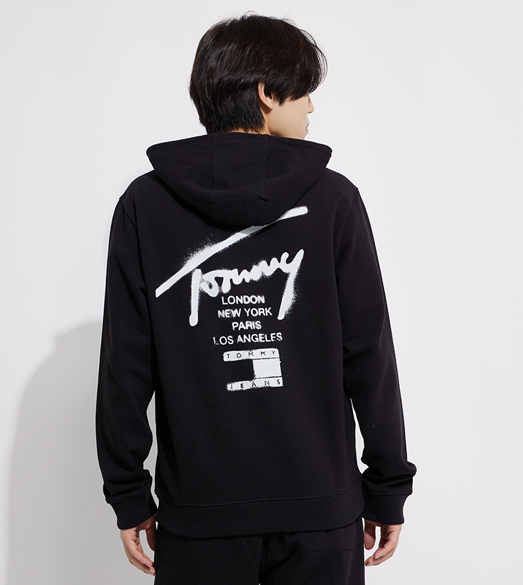 Logo Printed Hooded Jacket