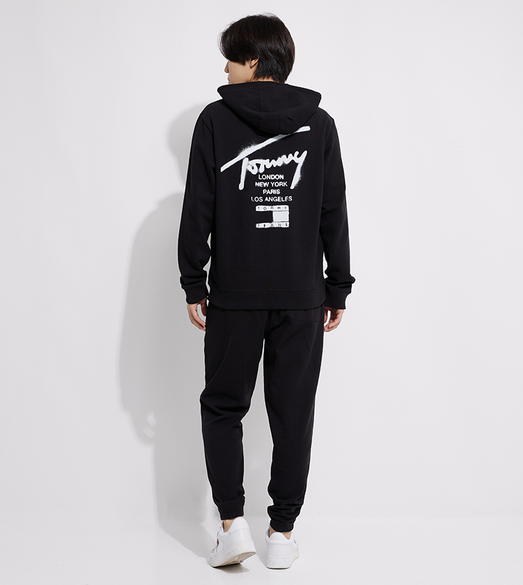 Logo Printed Hooded Jacket