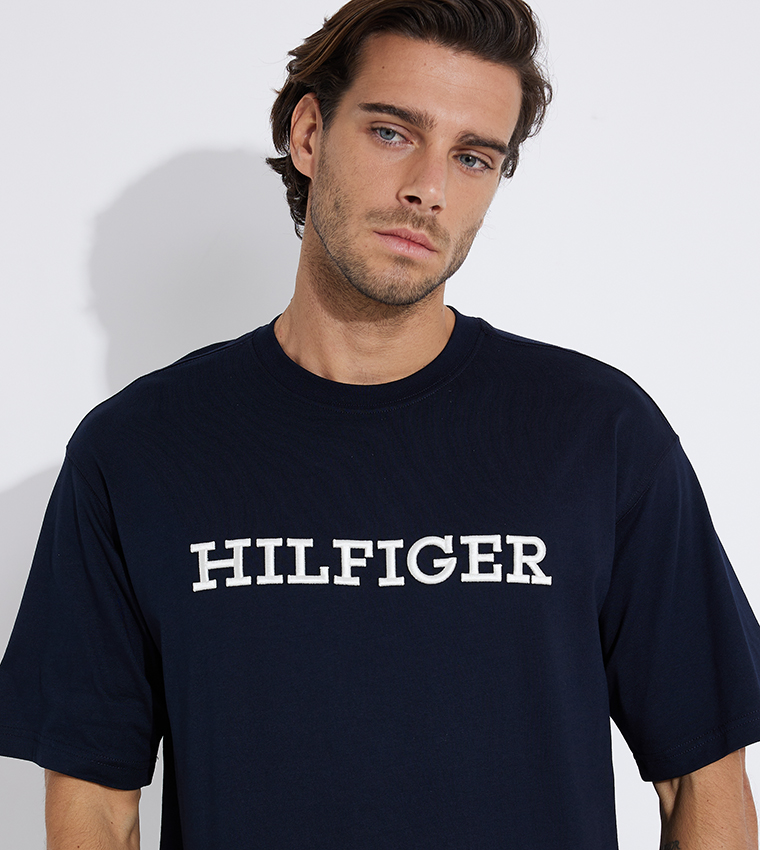 Logo Embroidered Casual T-Shirt