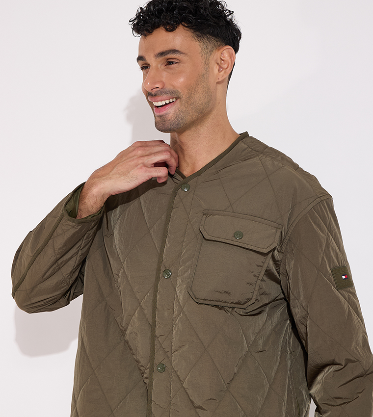 Quilted Pocket Detail Jacket