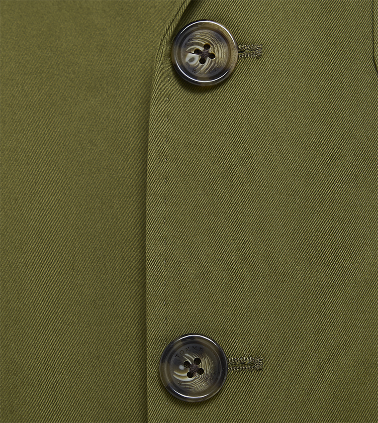 Solid Lapel Collar Blazer