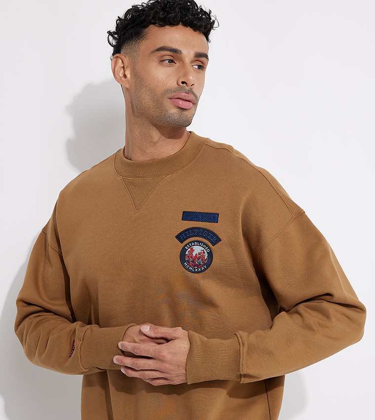 Tommy hilfiger clearance khaki sweatshirt