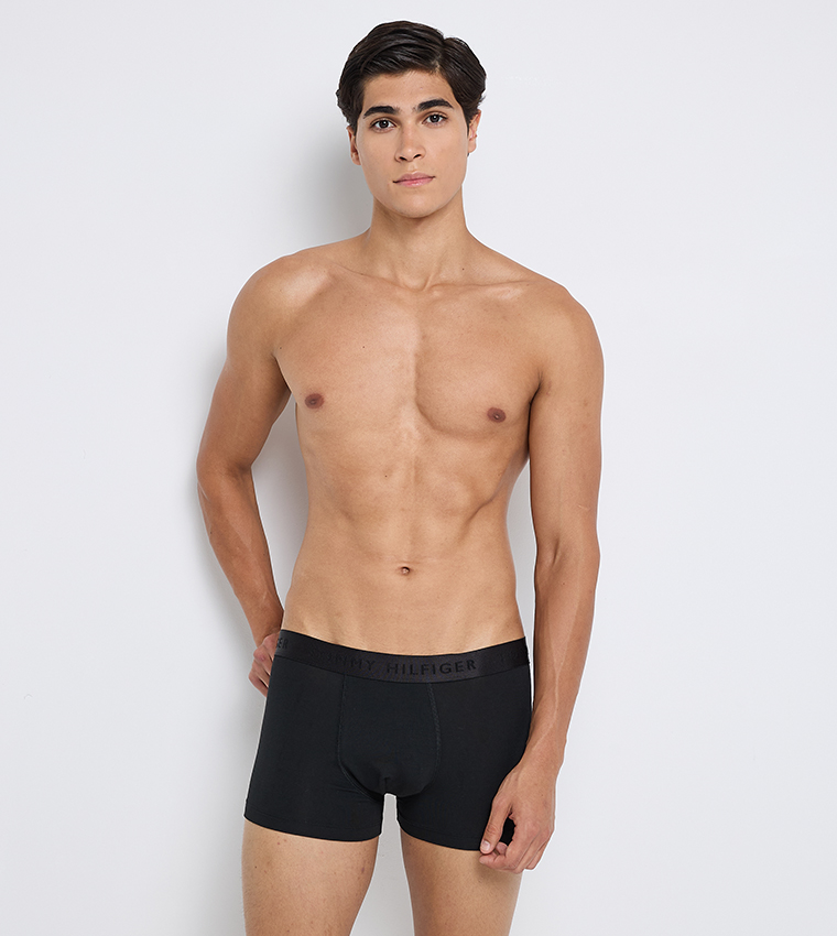 Pack of 3 Logo Waistband Trunks