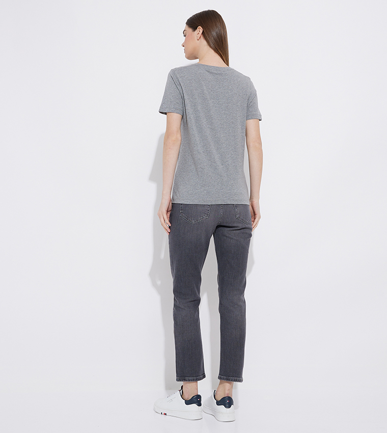 Logo Printed Crew Neck T-Shirt