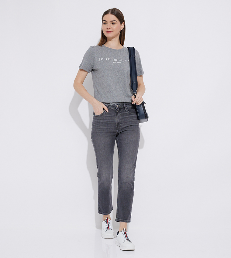 Logo Printed Crew Neck T-Shirt