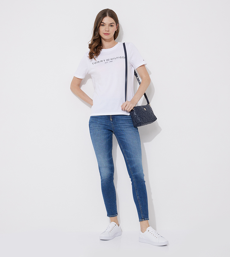 Logo Printed Crew Neck T-Shirt