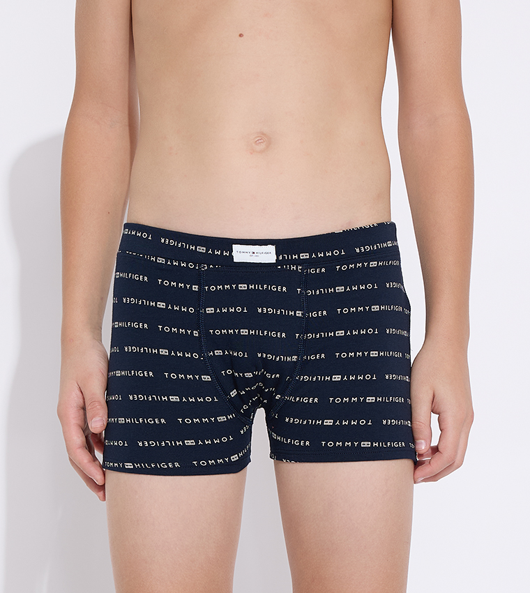 Buy Tommy Hilfiger Kids Pack Of 5 Logo Printed Trunks In Multiple Colors 6thStreet Bahrain