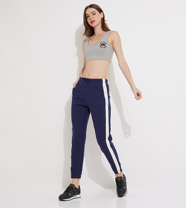 Logo Printed Sports Bra