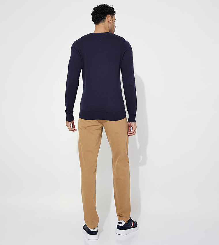 Logo Detail V-Neck Sweater