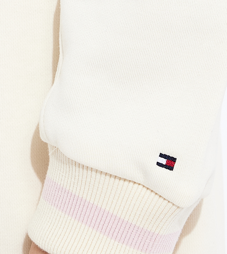 Monotype Foil Logo Printed Dress