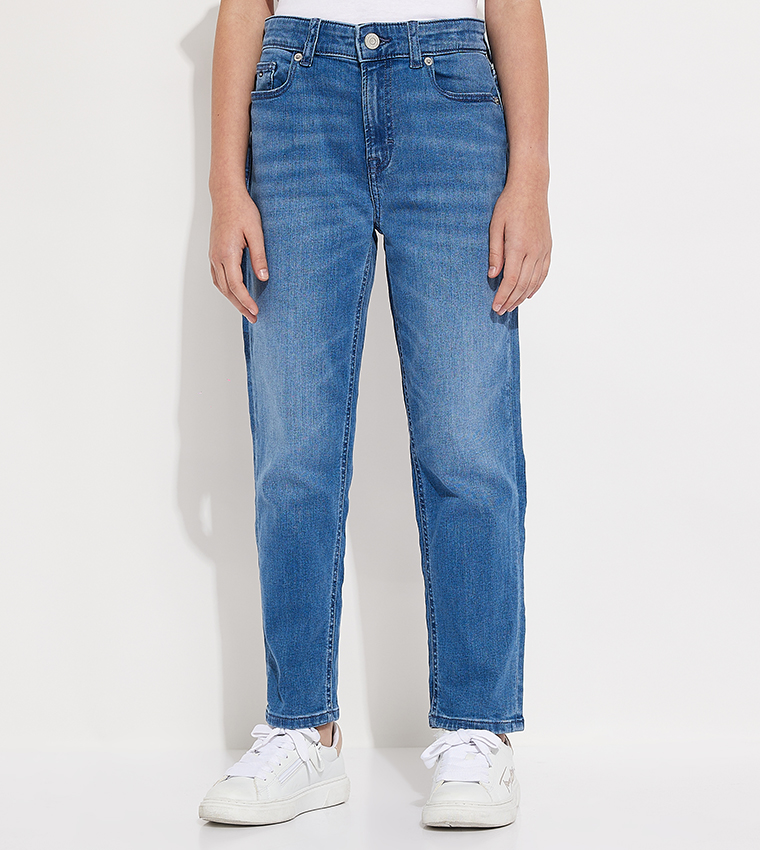 Faded Tapered Fit Jeans