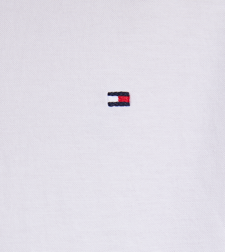 Flag Detail Long Sleeves Oxford Shirt