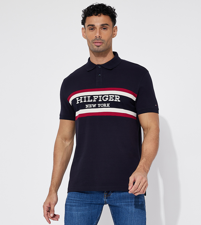 Logo Embroidered Short Sleeves Polo T-Shirt