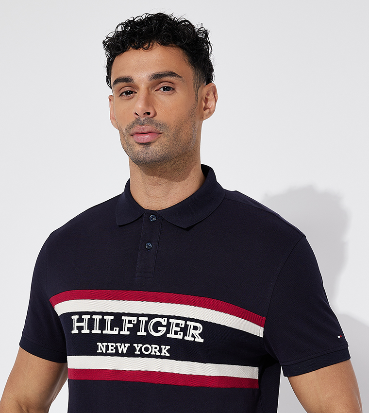 Logo Embroidered Short Sleeves Polo T-Shirt