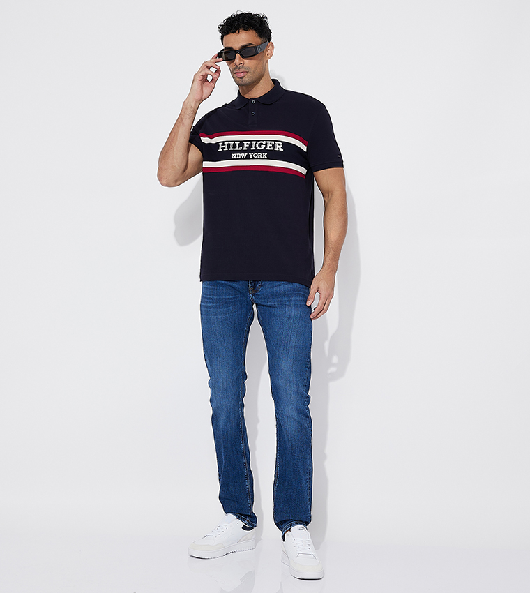 Logo Embroidered Short Sleeves Polo T-Shirt