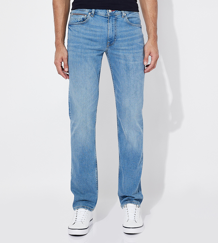 Mid Rise Straight Fit Jeans